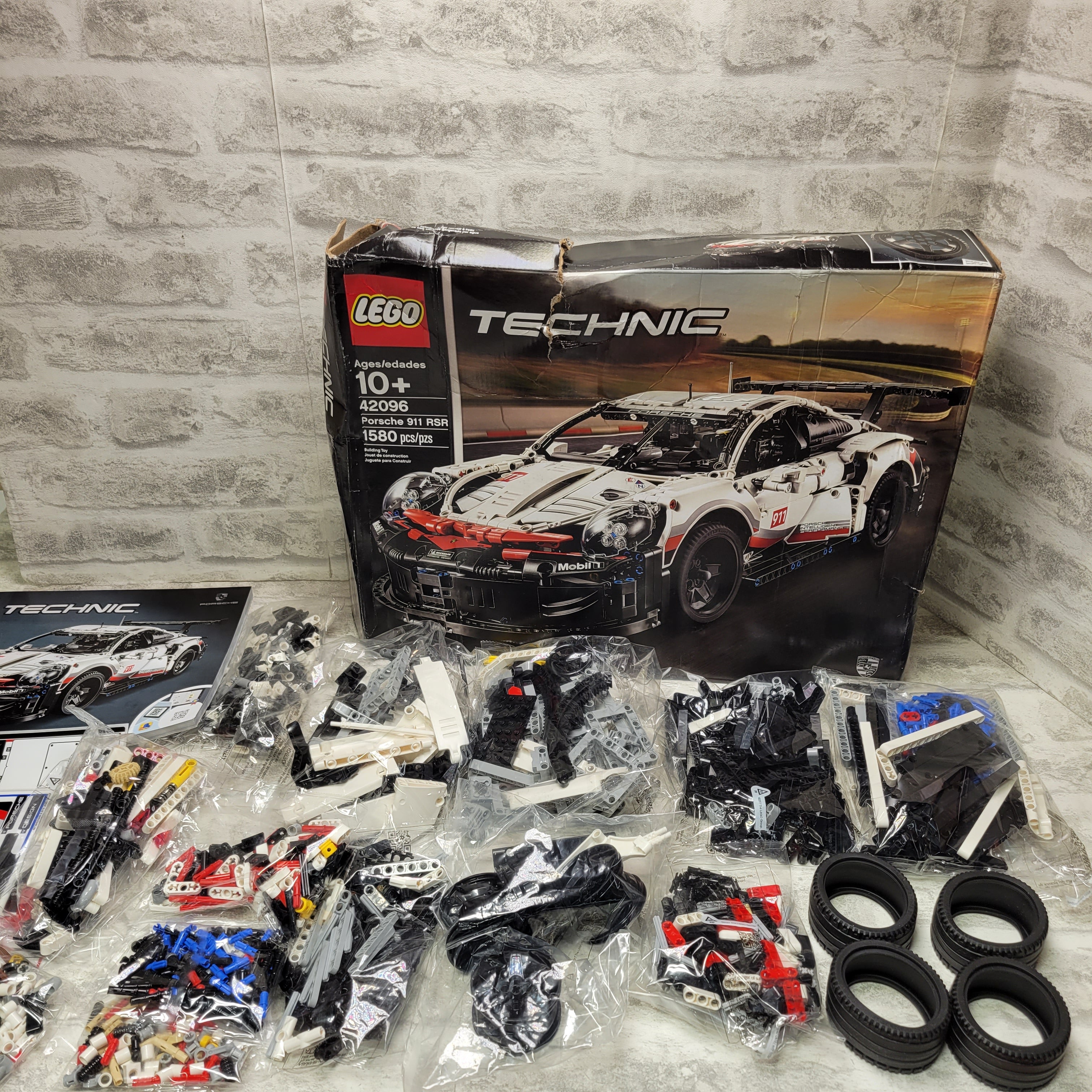 LEGO Technic Porsche 911 RSR 42096 Race Car Building Set (1,580 Pieces) (7696638116078)